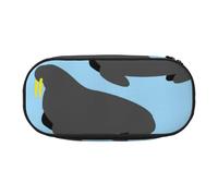 HDTVTV Modello animale tricheco Astuccio per matite, astuccio per penne, astuccio portatile con cerniera, astuccio per cosmetici