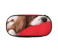 HDTVTV Modello Cavalier King Charles Spaniel Astuccio per matite, astuccio per penne, astuccio portatile con cerniera, astuccio per cosmetici