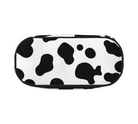 HDTVTV Modello senza cuciture del cane dalmata o texture della pelle di mucca Astuccio per matite, astuccio per penne, astuccio portatile con cerniera, astuccio per cosmetici