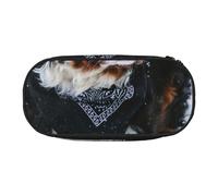 HDTVTV Nevicata del cane da montagna bernese Astuccio per matite, astuccio per penne, astuccio portatile con cerniera, astuccio per cosmetici