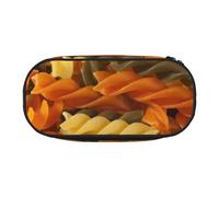 HDTVTV Pasta gustosa Astuccio per matite, astuccio per penne, astuccio portatile con cerniera, astuccio per cosmetici