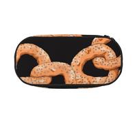 HDTVTV Pretzel fresco Astuccio per matite, astuccio per penne, astuccio portatile con cerniera, astuccio per cosmetici