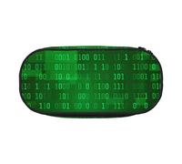 HDTVTV Programmatore Codifica dati binari Astuccio per matite, astuccio per penne, astuccio portatile con cerniera, astuccio per cosmetici