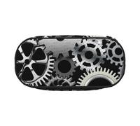 HDTVTV Tecnologia di rendering di ingranaggi in metallo Arte digitale Astuccio per matite, astuccio per penne, astuccio portatile con cerniera, astuccio per cosmetici