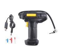 Hduacuge 1 Set di Pompa per Pneumatici per Auto con Batteria -Ion Ricaricabile, Adattatore Di Alimentazione Auto, Manometro Digitale, Compressori D'Aria, Gonfiatore a Palla Elettrico,