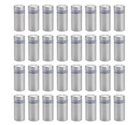 Hduacuge 100 Pacchetti di Viti di Distanziamento Segno in Acciaio Inox Supporti a Parete in Acciaio Inox Chiodo per Illustrazioni e Schermi in Vetro (1/2 X 1 Pollici)