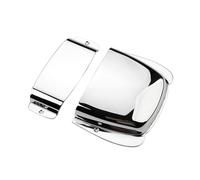 Hduacuge Cordiera da ponte cromata fissa per strumento di sostituzione e coperchio per chitarra elettrica vintage