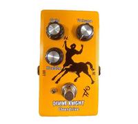 Hduacuge Effetto Chitarra Knight Overdrive Pedale con Guadagno, Volume e Pulsante Libero, Pedale Effetto Horse Drive, Pedale Chitarra