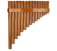 Hduacuge FlauTe in bambù naturale, strumento a flauto pan, flauto di pan, flauto fatto a mano, 15 toni in terreno maggiore, modello mano