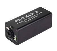 Hduacuge Pro XLR-3 Isolatore di Loop di Terra Stereo Professionale 3.5 6.35 XLR Filtro del Rumore Audio Isolatore di Rimozione del Rumore per PC Durevole Facile Installazione