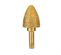 HDUNGM Testa di rettifica cilindrica Rivestita diamantata Testa di rettifica a Forma di Sfera di Grana Gambo da 6 mm Accessori for Utensili abrasivi for smerigliatrice Elettronica