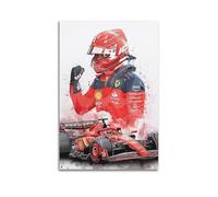 HDUSMTBL Poster con personaggi di Charles Leclerc, stampa su tela, motivo: cantante, attore e atleta, decorazione da parete, decorazione per la casa, 40 x 60 cm, senza cornice, stile 34