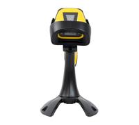 HDWR HD3300A Lettore barcode QR wireless con supporto, Bluetooth, 2,4 GHz | Codici 1D e 2D da etichetta e schermo, scansione automatica sul supporto, memoria interna, batteria 1800 mAh