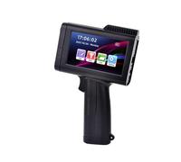HDXAEW Inglese Stampante a getto d'inchiostro portatile portatile for piccole etichette Data di produzione Codice QR Numero su qualsiasi superficie(Printer - Blue Ink)