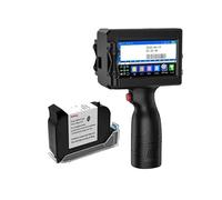HDXAEW Stampante A Getto D'inchiostro Portatile E1512.7mm/25.4mm Numero Logo Data QR Codice A Barre Immagine Etichetta Codificatrice per Multisuperficie(25.4mm with 1 ink)