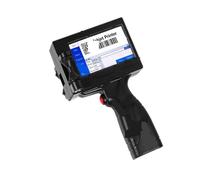 HDXAEW Stampante for etichette da 12,7 mm Stampante a getto d'inchiostro portatile Barra QR Codice batch Data Numero Logo Data di scadenza Codifica su qualsiasi superficie(Printer No-ink)