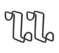 HDYEGY 2 ganci da 10,2 cm in metallo resistente, gancio per secchio d'acqua per appendere briglie di cavalli, cavezza e secchi (nero)