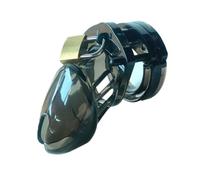 Hdynasty Gabbia da Uomo in plastica con Cinque Anelli (35mm/38mm/43mm/46mm/49mm) (Nero, S)