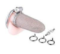 Hdynasty Gabbia di Design con Chiusura a Scomparsa in Acciaio Inossidabile|per Uomo|può Essere utilizzata per Gli allenamenti in casa (L, 40mm,45mm,50mmm)