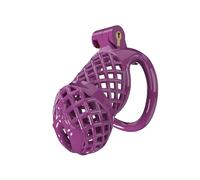 Hdynasty Gabbia Fitness da Uomo in Resina Viola con Cinque Anelli (Anelli Piatti, C11Z)