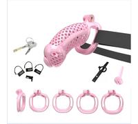 Hdynasty Gabbia indossabile in Resina per l'allenamento della Forza, Leggera e Tridimensionale, pesa Circa 170 Grammi (Rosa, XL-1)