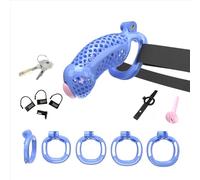 Hdynasty Gabbia indossabile in Resina per l'allenamento della Forza, Leggera e Tridimensionale, pesa Circa 170 Grammi (Blu, XL-1)