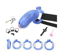 Hdynasty Gabbia indossabile in Resina per l'allenamento della Forza, Leggera e Tridimensionale, pesa Circa 170 Grammi (Blu, XL-2)