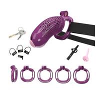 Hdynasty Gabbia indossabile in Resina per l'allenamento della Forza, Leggera e Tridimensionale, pesa Circa 170 Grammi (Viola, XL-2)