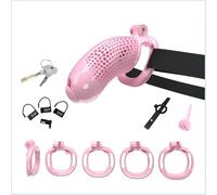 Hdynasty Gabbia indossabile in Resina per l'allenamento della Forza, Leggera e Tridimensionale, pesa Circa 170 Grammi (Rosa, XL-2)