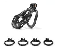 Hdynasty Gabbia per tutore Traspirante scheletrata specifica per Uomo con 4 moschettoni fissi (42mm/45mm/48mm/52mm) (Anello ad Arco, Sung)
