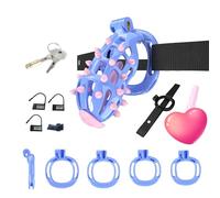 Hdynasty Protezione per Il Corpo indossabile, Leggera, con 4 Anelli ad Arco fissi (Borchie morbide Rosa) (Blu, B5)