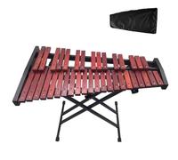 HDYNUZ Kit di Strumenti a percussione Glockenspiel Professionale in Legno con xilofono a 37 Note, Supporto Regolabile e Custodia Morbida per Studenti Principianti