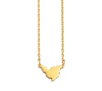 Hdyrpex Piccolo ciondolo Sint Maarten & Saint-Martin per donne e uomini in acciaio inox collana con ciondolo