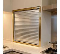 HDYZJQ Porta A Battente con Stecche in Plastica/Cancello Scorrevole Verso l'Alto O Verso Il Basso, Porta 'Armadio Retrattile, Porte Multipieghevoli(24x25in (61x64cm))