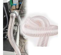 HDYZJQ Tubo Flessibile per La Raccolta della Polvere per Uso Industriale, Tubo Trasparente per Condotti, Tubo di Aspirazione della Polvere Commerciale per Tende(L 10m(33 ft),Dia 4-1/3"/110MM)