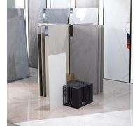 HDZNDH Espositore per Piastrelle in Ceramica,Espositore Piastrelle da Pavimento,Design Rettangolare, 20 Slot,Adatto Showroom, Negozi al Dettaglio