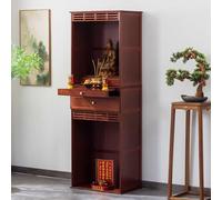HDZNDH Tavolo Da Meditazione, Buddista Altare Mensola Tempio Buddha Santuario Con Cassetti E Armadio, Altare A Più Livelli Per Casa, Mobile In Stile Orientale Per Statue E Oggetti Sacri