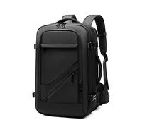 HDZWW Zaino espandibile da Uomo, Zaini for Laptop da 20 Pollici, Borse da Viaggio a Compressione sottovuoto, Borsa da Viaggio Confortevole con Area di separazione asciutta e bagnata