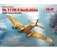 He 111h-6 North Africa, WWII German Bomber 1:48 Plastic Model Kit ICM
