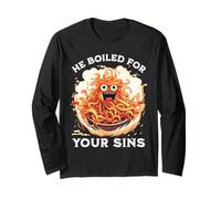 He Boiled For Your Sins - Satana Maglia a Manica