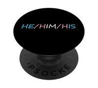HE HIM HIS Pronouns Trans Transgender Pround Trans Men Pride PopSockets PopGrip Adesivo