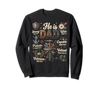 He is Dad Bible Verse Strong Wise Christian Father's Day Felpa