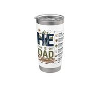 He Is Dad Festa del Papà Guida Protector Strong Bicchiere termico in acciaio inox doppia parete