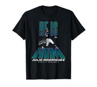 He is Him Julio Rodriguez Seattle Baseball MLBPA Maglietta