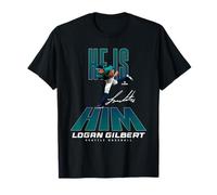 He is Him Logan Gilbert Seattle Baseball MLBPA Maglietta
