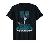 He is Him Luis Castillo Seattle Baseball MLBPA Maglietta