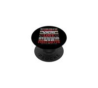 He Is My Firefighter Funny Fireman Firefighters Lovers PopSockets PopGrip Adesivo
