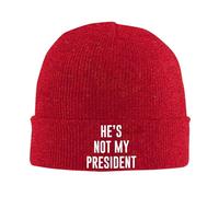 He Is Not My President Donna Uomo Berretto Invernale Leggero Berretto Beanie in Maglia Comodo Beanie Cappello per Sci Ciclismo Calcio
