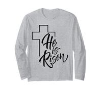 He Is Risen | Easter Jesus Maglia a Manica