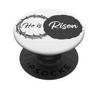 He is Risen - Jesus Christ Resurrection Easter & Passover PopSockets PopGrip Adesivo